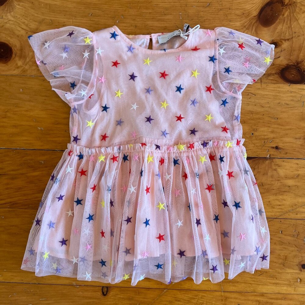 Stella McCartney Kids Stars Tulle Dress Pink (18m)